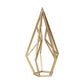14" Gold Metal Open Geometric Tabletop Sculpture