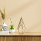 14" Gold Metal Open Geometric Tabletop Sculpture