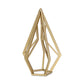 10" Gold Metal Open Geometric Tabletop Sculpture