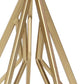 10" Gold Metal Open Geometric Tabletop Sculpture