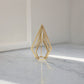 10" Gold Metal Open Geometric Tabletop Sculpture