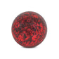 6" Red Paper Mache Hand Painted Orb Decorative Orb