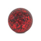 6" Red Paper Mache Hand Painted Orb Decorative Orb