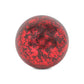 6" Red Paper Mache Hand Painted Orb Decorative Orb