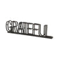 17" Black Metal Grateful Tabletop Sign