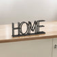 11" Black Metal Home Tabletop Sign