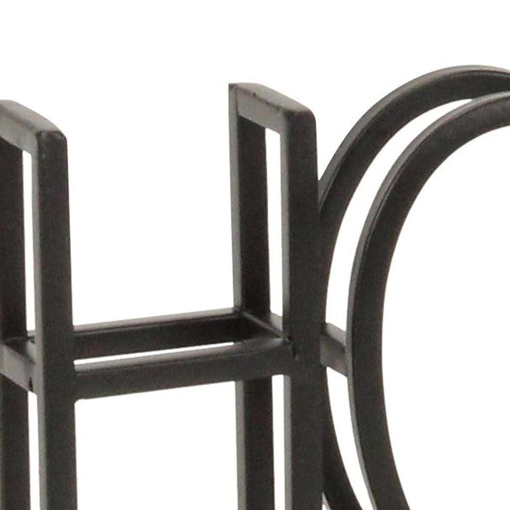 11" Black Metal Home Tabletop Sign