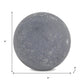 6" Silver Paper Mache Hand Painted Orb Decorative Orb