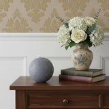 6" Silver Paper Hand Painted Orb Tabletop Sculpture