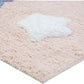 32" Pink And Yellow Cotton Unicorns Youthful Bath Rug