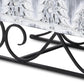 12" Gray Galvanized Metal Christmas Sleigh Tabletop Sculpture