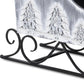12" Gray Galvanized Metal Christmas Sleigh Tabletop Sculpture