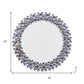 20" Silver Round Faux Crystal Bling Framed Accent Mirror