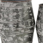 Set of Two Gray Galvanized Metal Cylinder Floor Vases