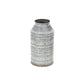 10" Gray Cylinder Metal Jug Vase