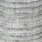 10" Gray Galvanized Metal Geometric Patterned Jug Vase