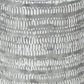 10" Gray Galvanized Metal Geometric Patterned Jug Vase