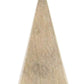 6" Natural Solid Wood Pyramid Decorative Sculpture