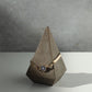 4" Natural Solid Wood Pyramid Decorative Sculpture