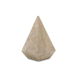 4" Natural Solid Wood Pyramid Decorative Sculpture
