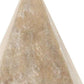 3" Brown Solid Wood Pyramid Decorative Sculpture