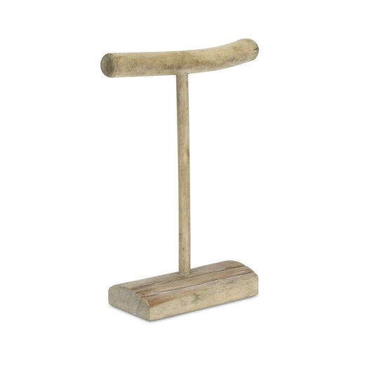 12" Brown Drift Wood Decorative Jewelry Holder