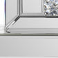16" Silver And White Faux Crystal And Mirrored Glass Table Clock