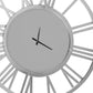 37" Silver Acrylic Silent Analog Round Wall Clock