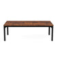 46" Brown Solid Wood Dining Table