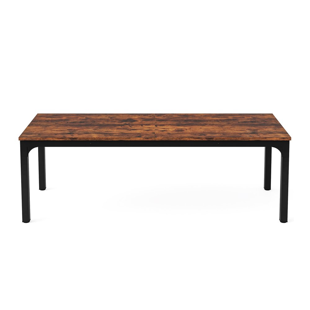 46" Brown Solid Wood Dining Table