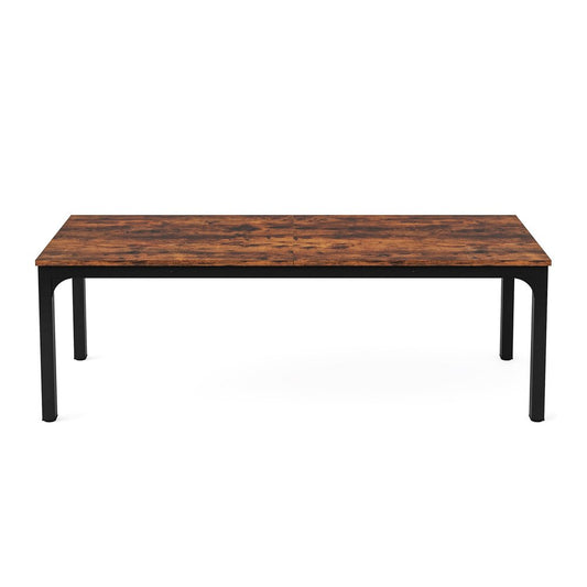 46" Brown Solid Wood Dining Table