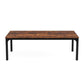46" Brown Solid Wood Dining Table