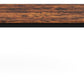 46" Brown and Black Wood and Iron Dining Table