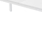 79" White Wood and Iron Dining Table