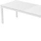 79" White Wood and Iron Dining Table