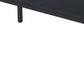 46" Black Wood and Iron Dining Table