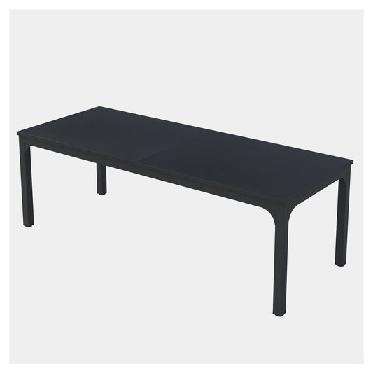 46" Black Wood and Iron Dining Table