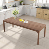 46" Brown Solid Wood Dining Table