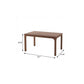 46" Brown Wood and Iron Dining Table