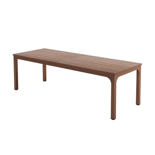 46" Brown Wood and Iron Dining Table