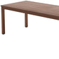 46" Brown Solid Wood Dining Table