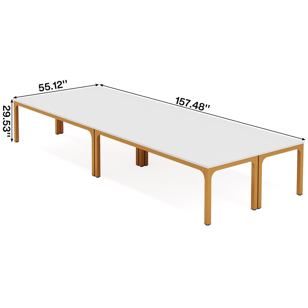 46" White Solid Wood Dining Table