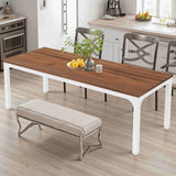 46" Brown Solid Wood Dining Table