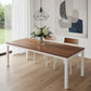 46" Brown Solid Wood Dining Table