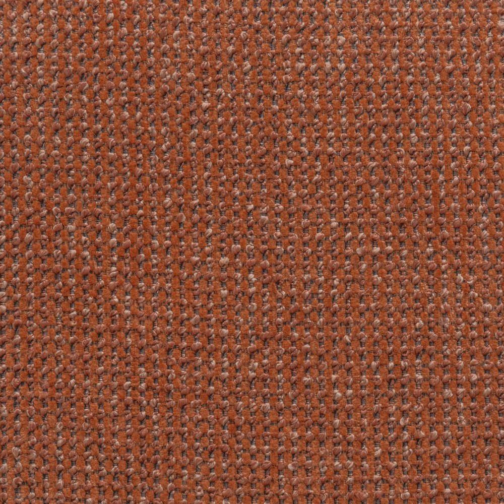 30" Rust and Brown Fabric And Wood Arm Chair