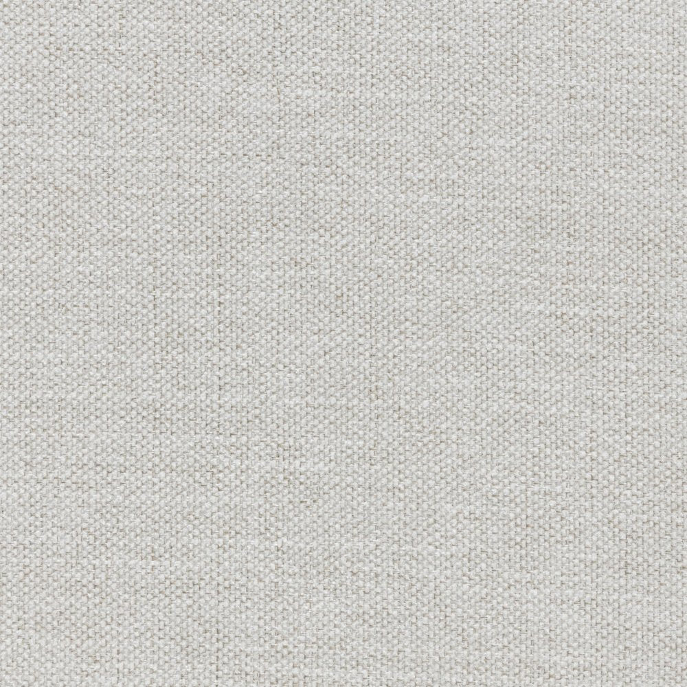 34" Off White and Natural Fabric Wood And Rattan Swivel Arm Chair