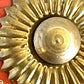 Set of Six Coral And Gold Ceramic Drawer Pull Knobs