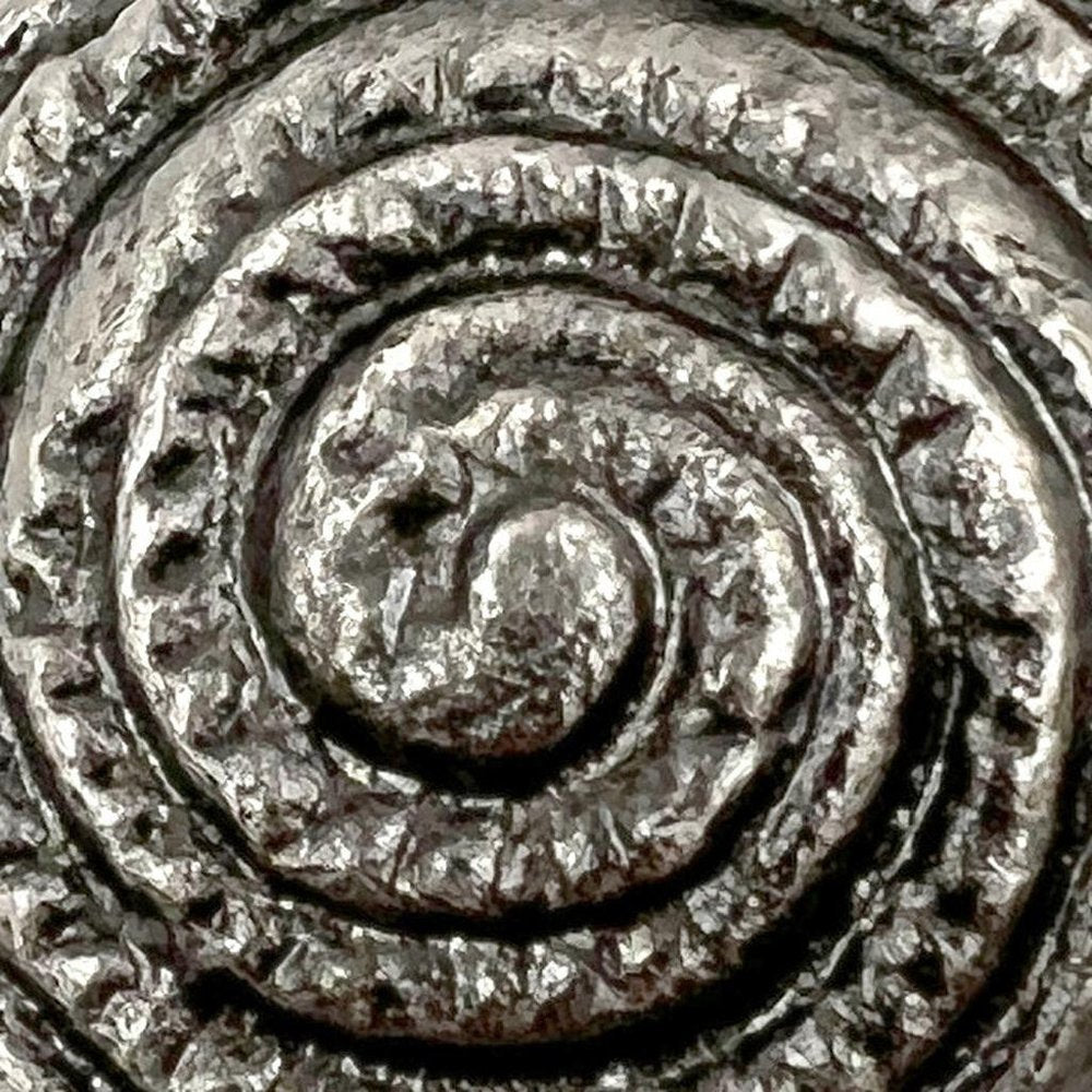 Set of Six Silver Novelty Knob Seashell Cast Aluminum Drawer Pull Knobs