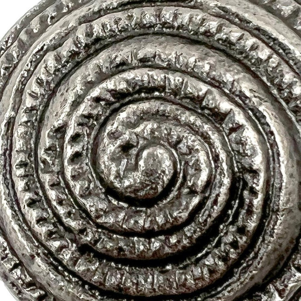 Set of Six Silver Novelty Knob Seashell Cast Aluminum Drawer Pull Knobs