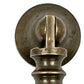 Set of Six Aqua And Brown Oval Knob Ceramic Drawer Pull Knobs